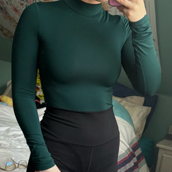 Women's Long Sleeve Green Top - Picture 1 of 4